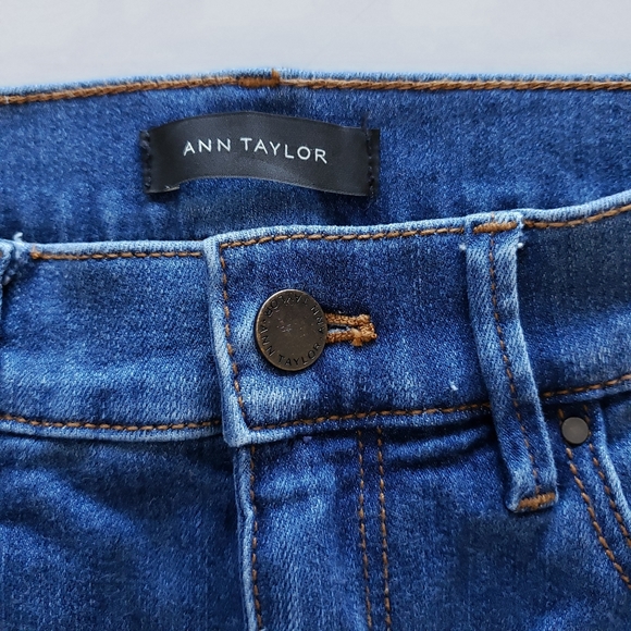 Ann Talor High Rise Eyelet Flare Crop Jeans - Picture 6 of 7